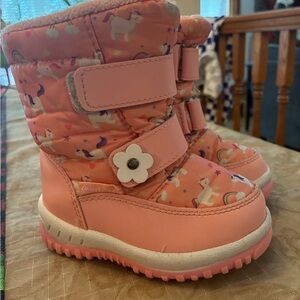 Unicorn Pink Kids Boots
